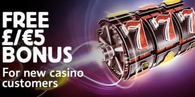 5 Euro kostenloser Bonus im Betfair Casino