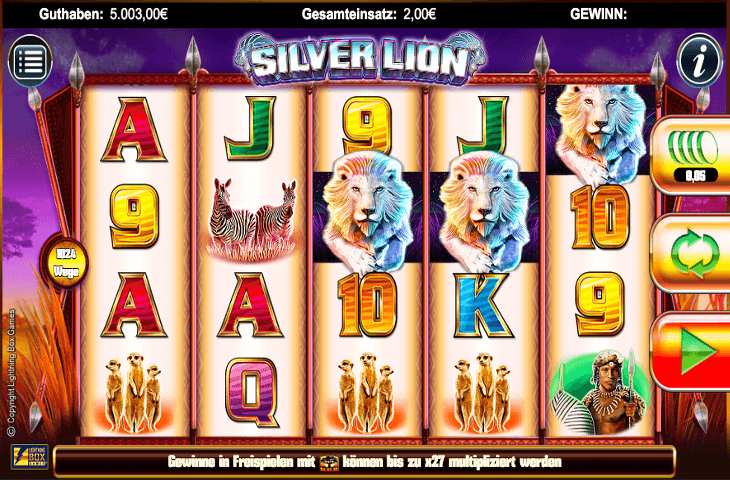 Der Silver Lion Spielautomat im LeoVegas Casino